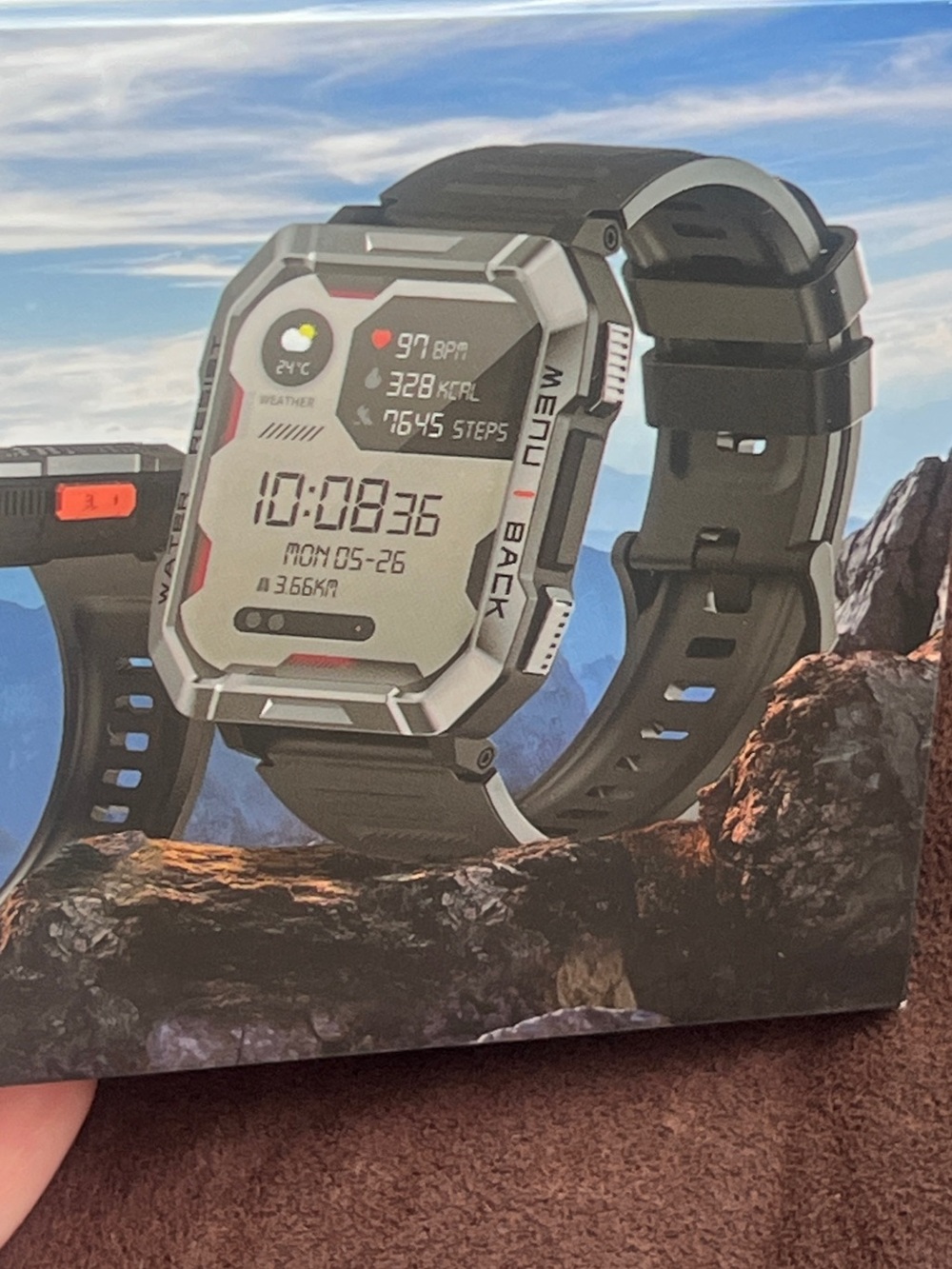Blackview W60 Rugged Smartwatch – 900mAh, LED Flashlight, 2.01" HD